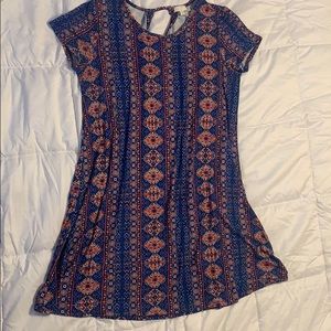Tribal shift dress